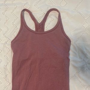 Lululemon ebb to street tank in light pink, size 4